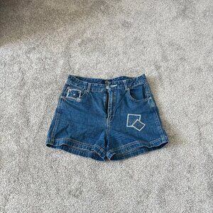 GAP Factory Blue High Waist Women Shorts
